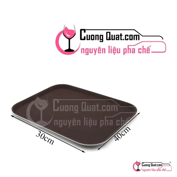 Khay Chữ Nhật Chống Trượt 30x40cm, Cái