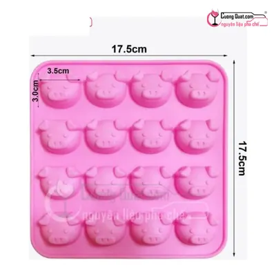Khay Silicon Hình Mặt Heo, Cái