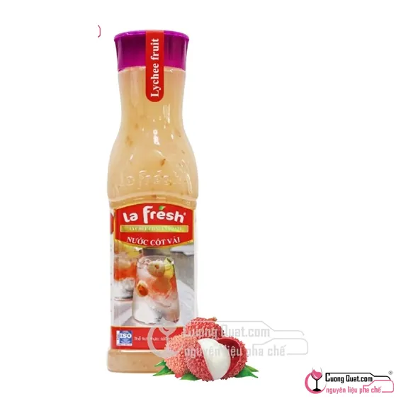 La Fresh Cốt Vải 650ml, Chai 650ml, thùng 12
