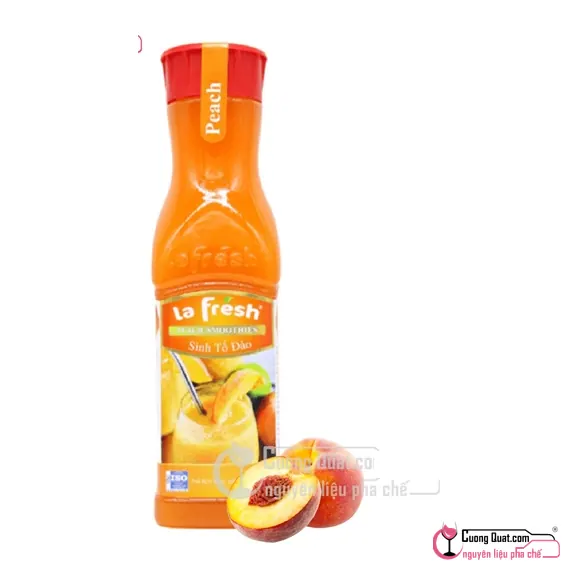La Fresh Sinh Tố Đào 650ml, Chai 650ml, thùng 12