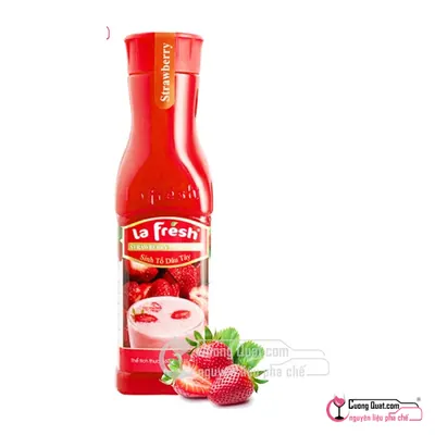 La Fresh Sinh Tố Dâu 650ml, Chai 650ml, thùng 12