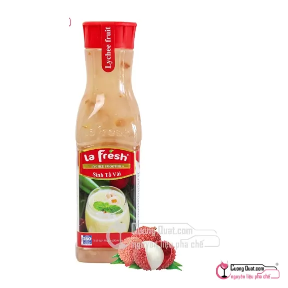 La Fresh Sinh Tố Vải 650ml, Chai 650ml, thùng 12