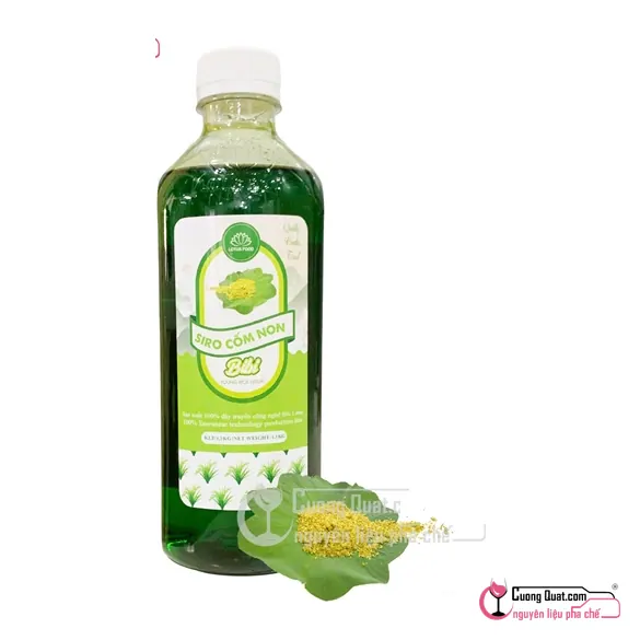 Lotus Siro Cốm Non 1.3kg, Chai 1.3kg, thùng 12