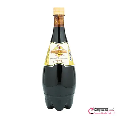 Maulin Daly Siro Đường Đen 1.3kg, Chai 1.3kg, thùng 12