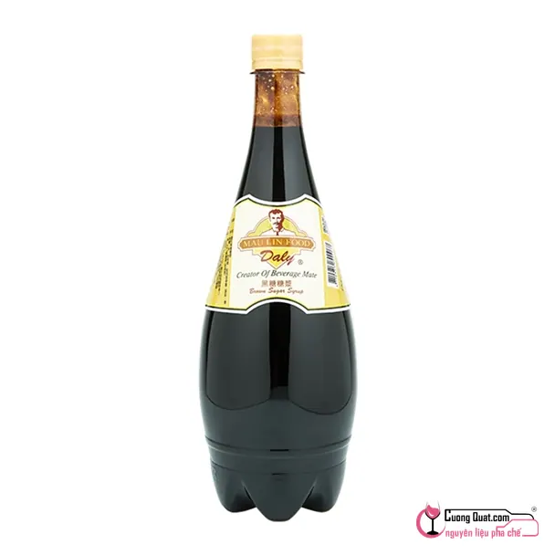 Maulin Daly Siro Đường Đen 1.3kg, Chai 1.3kg, thùng 12