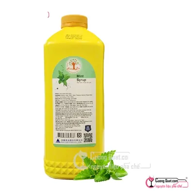 Maulin Siro Bạc Hà 2.5kg, Chai 2.5kg, thùng 6