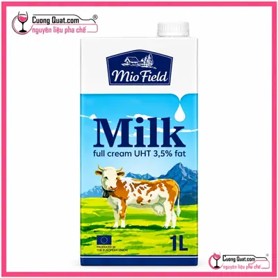 Mio Field Sữa Tươi Tiệt Trùng 1L (Date 11/2026), Hộp 1L, thùng 12