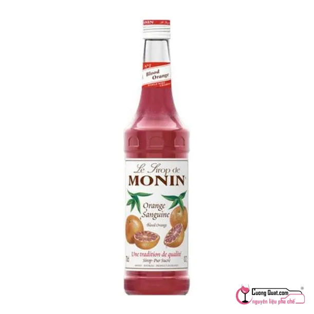 Monin Siro Cam Đỏ 700ml, Chai 700ml, thùng 6