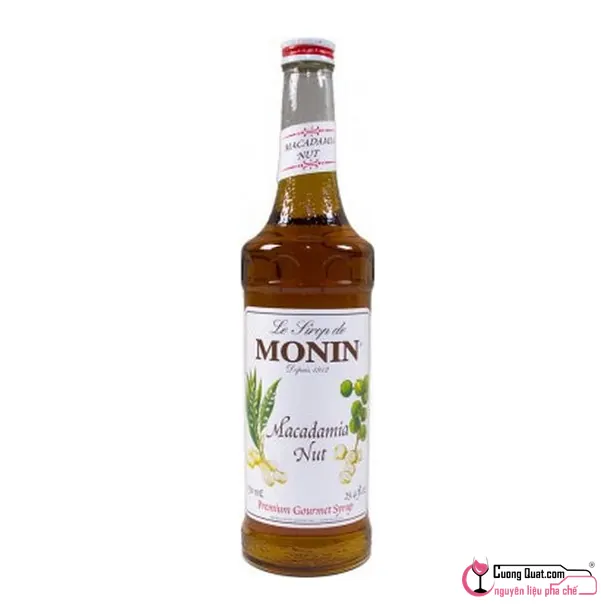 Monin Siro Hạt Macadamia 700ml, Chai 700ml, thùng 6