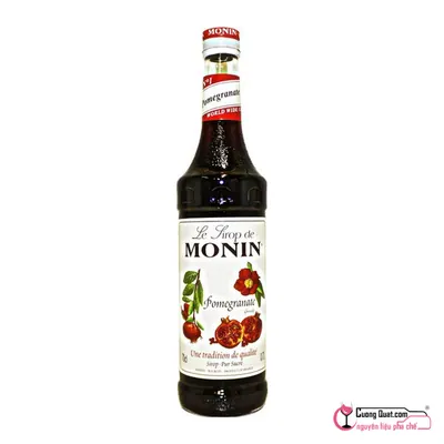 Monin Siro Lựu Quả (POMOGRANATE) 700ml, Chai 700ml, thùng 6