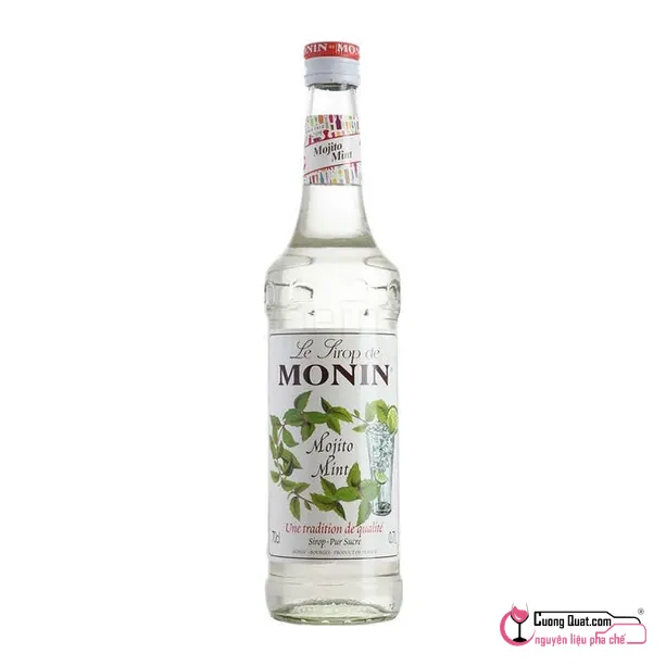 Monin Siro Mojito Mint 700ml, Chai 700ml, thùng 6
