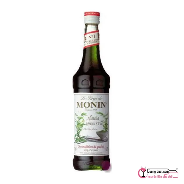 Monin Siro Trà Xanh 700ml, Chai 700ml, thùng 6