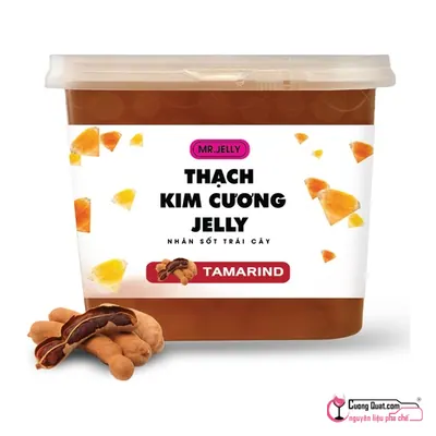 Mr Jelly Thạch Kim Cương Nhân Me Muối Ớt 2.1kg, Hộp 2.1kg, thùng 6