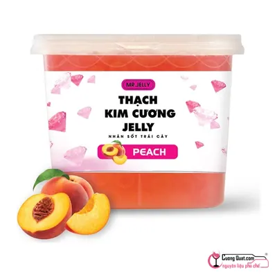 Mr Jelly Thạch Kim Cương Nhân Vị Đào 2.1kg, Hộp 2.1kg, thùng 6
