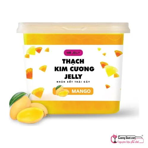 Mr Jelly Thạch Kim Cương Nhân Vị Xoài 2.1kg, Hộp 2.1kg, thùng 6