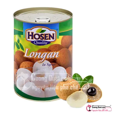 Nhãn Ngâm Hosen 565g, Hộp 565g, thùng 12