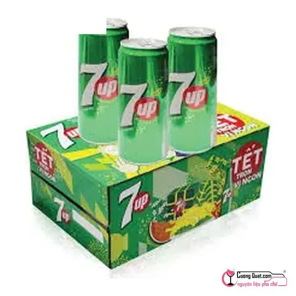 Nước 7 up lon Việt - Thùng 24 lon, Thùng