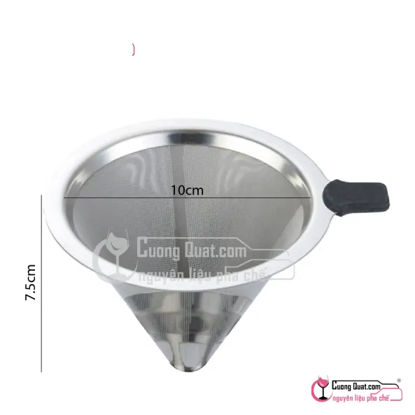 Phiểu Lọc Trà Inox 1L Thép 304 10cm, Cái 1L