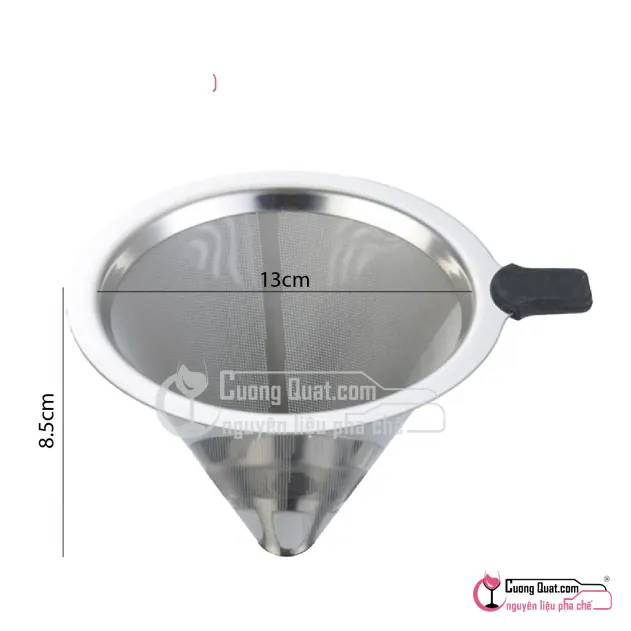 Phiểu Lọc Trà Inox 2L Thép 304 13cm, Cái 2L