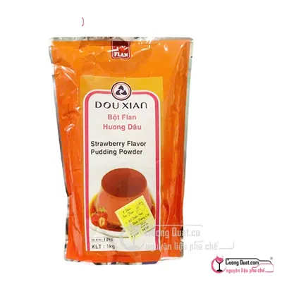 Pudding Dâu Douxian 1kg, Gói 1kg, thùng 12