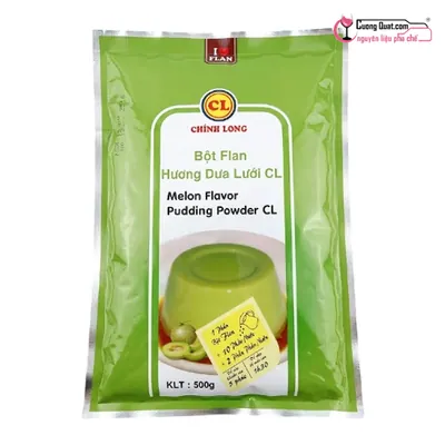 Pudding Dưa Lưới Chính Long 500g, Gói 500g, thùng 12