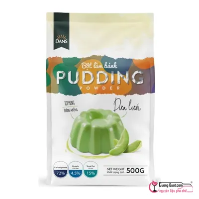 Pudding Dưa Lưới Dans 500g, Gói 500g, thùng 24