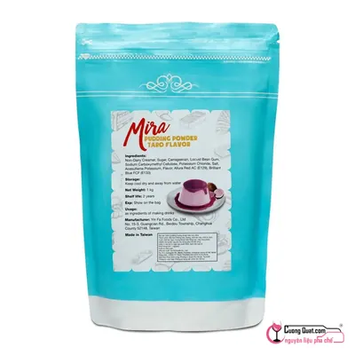 Pudding Khoai Môn Mira 1kg, Gói 1kg, thùng 20