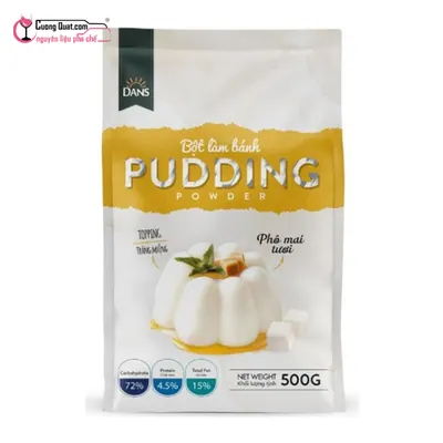 Pudding Phô Mai Dans 500g, Gói 500g, thùng 16