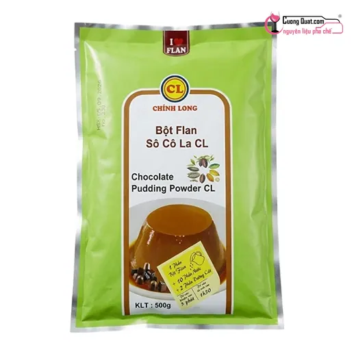 Pudding Sô Cô La Chính Long 500g, Gói 500g, thùng 12