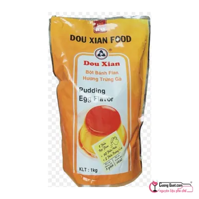 Pudding Trứng Douxian 1kg, Gói 1kg, thùng 12