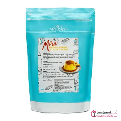 Pudding Trứng Mira 1kg, Gói 1kg, thùng 20
