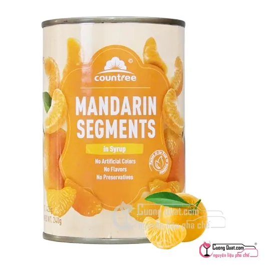 Quýt Ngâm Countree 425g, Lon 425g, thùng 12