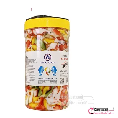 Rau Câu Cá 4 Màu Douxian 2.5kg, Hủ 2.5kg, thùng 6