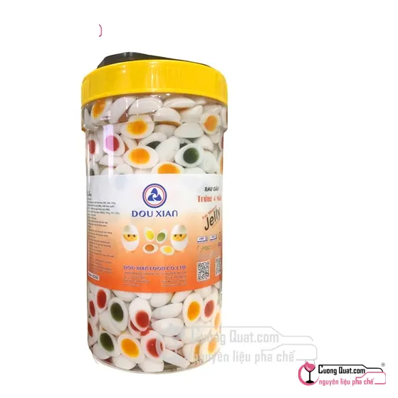 Rau Câu Trứng 4 Màu Douxian 2.5kg, Hủ 2.5kg, thùng 6