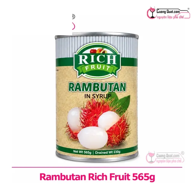 Rich Chôm Chôm Ngâm Nước Đường 560g, Hộp 560g, thùng 24