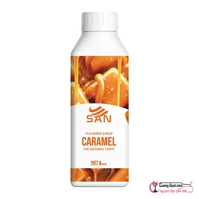 San Siro Hương Caramel 1kg, Chai 1kg, thùng 12