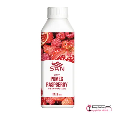 San Siro Lựu Đỏ - Mâm Xôi 1kg, Chai 1kg, thùng 12