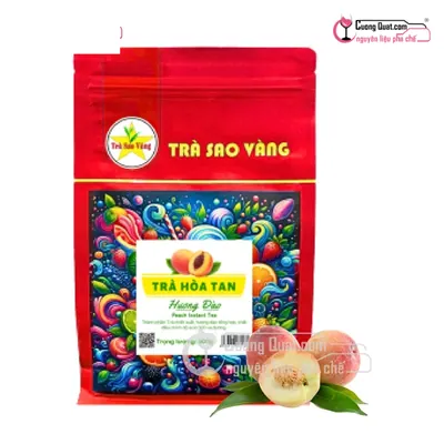 Sao Vàng Trà Hòa Tan Đào 500g, Gói 500g