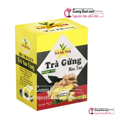 Sao Vàng Trà Hòa Tan Gừng 270g, Hộp 270g