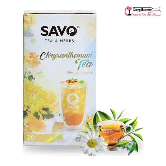 Savo Trà Túi Lọc Kép Hoa Cúc 50g, Hộp 50g, thùng 24