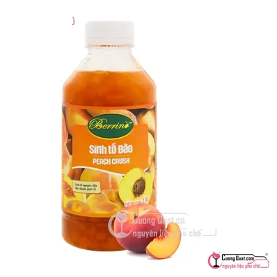 Sinh Tố Berrino Đào 1L, Chai 1L, thùng 12