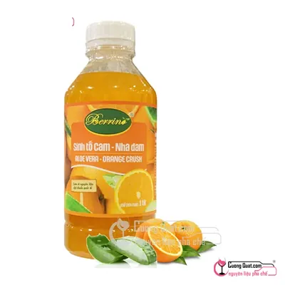 Sinh Tố Berrino Nha Đam Cam 1L, Chai 1L, thùng 12