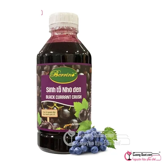 Sinh Tố Berrino Nho Đen 1L, Chai 1L, thùng 12