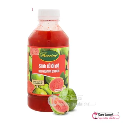 Sinh Tố Berrino Ổi Đỏ 1L, Chai 1L, thùng 12