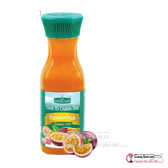 Sinh Tố GDF Chanh Dây (Không Hạt) 1L, Chai 1L, thùng 12