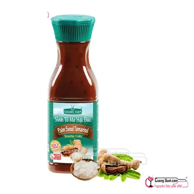 Sinh Tố GDF Me Hạt Đác 1L, Chai 1L, thùng 12