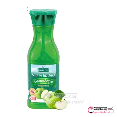 Sinh Tố GDF Táo Xanh 1L, Chai 1L, thùng 12