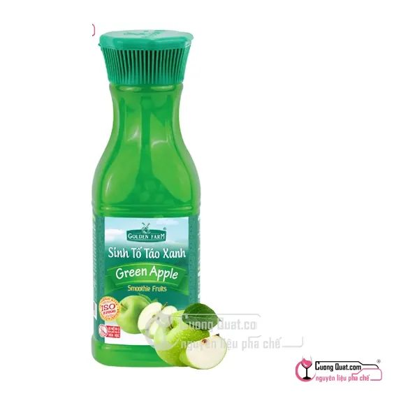 Sinh Tố GDF Táo Xanh 1L, Chai 1L, thùng 12
