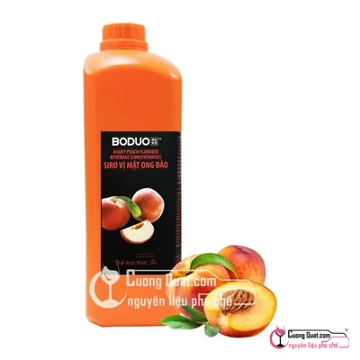 Siro Boduo Đào 2L, Chai 2L, thùng 8