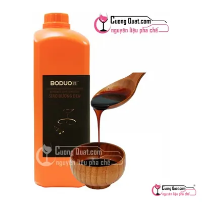 Siro Boduo Đường Đen 2L, Chai 2L, thùng 8